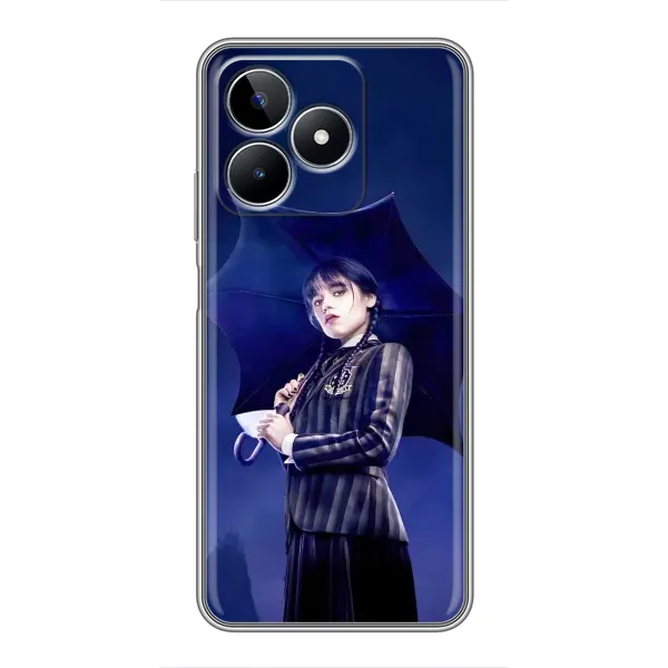 Чехол с рисунком «Уэнсдей с зонтом» для Realme C53 Чехол с рисунком «Уэнсдей с зонтом» для Realme C53