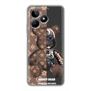 Силиконовый чехол для Realme C53 (Медмедь Луи Виттон)