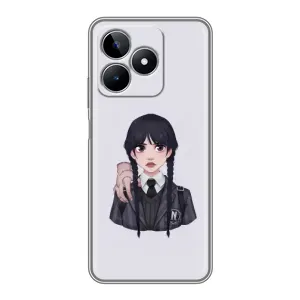 Чехлы с принтом Уэнсдей на Realme C53 (Вещь Венсдей)