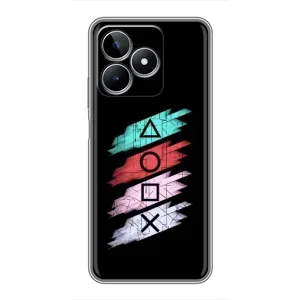 Чехол КИБЕРСПОРТ для Realme C53 (Значки Sony)