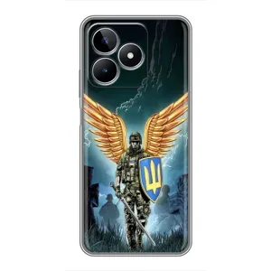 Патриотический Чехол для Realme C53 (ЗСУ з крильями)