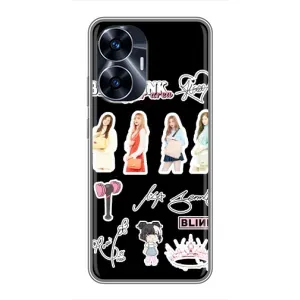 Чохли з картинкою для Realme C55 (Арт блекпінг)
