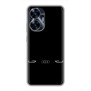 Силиконовый бампер с картинкой машины на Realme C55 (Силует Audi)