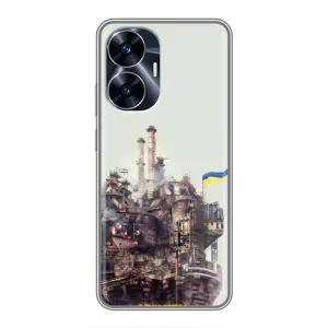 Чехлы на военную тематику для Realme C55 (Азовсталь)