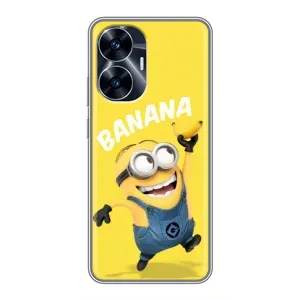 Мультяшний принт на Чохол для Реалмі с55 (Banana)