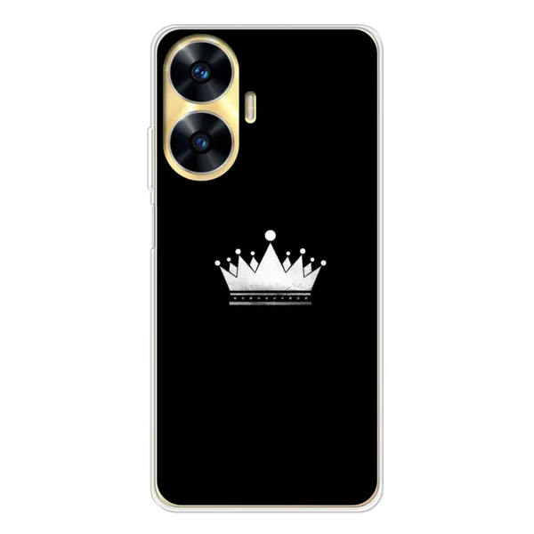 Чехол с рисунком «Белая корона» для Realme C55 Чехол с рисунком «Белая корона» для Realme C55