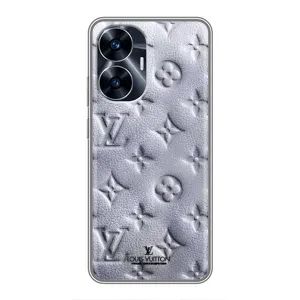 Текстурний Чохол Louis Vuitton для Реалмі с55 (Білий ЛВ)