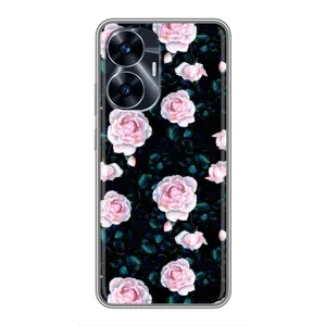 Чехлы с принтом Розочки для Realme C55 (Чайные розы)