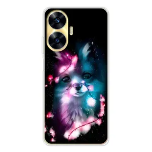 Чехол с Лисичкой для Realme C55 (Черная Лиса)