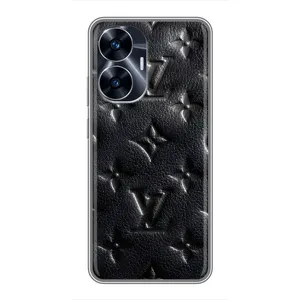 Текстурний Чохол Louis Vuitton для Реалмі с55 (Чорний ЛВ)