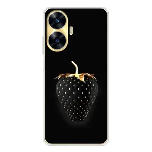 Чохол з зображенням смачної їжі для Realme C55 (Чорна полуниця)