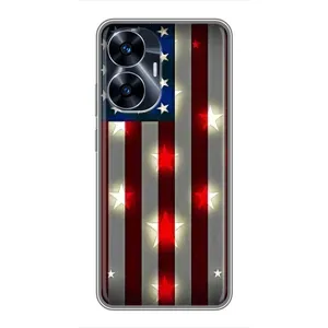 Чохол Прапор USA для Realme C55 (Прапор США 2)