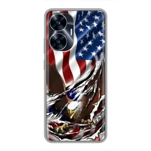Чохол Прапор USA для Realme C55 (Прапор USA)