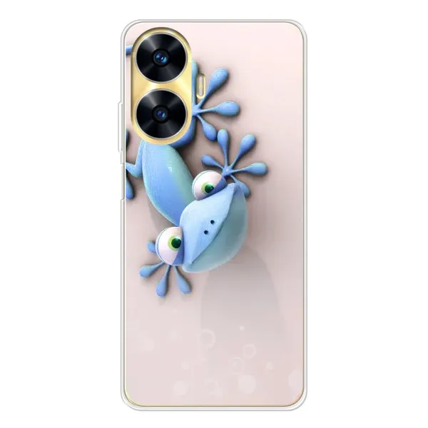 Чехол с рисунком «Геккон» для Realme C55