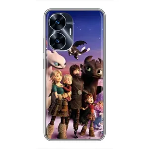 Чехол дракон Беззубик для Realme C55 (Герои дракона)