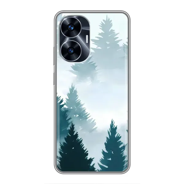 Чехол с рисунком «Горный лес» для Realme C55 Чехол с рисунком «Горный лес» для Realme C55