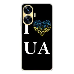 Силиконовый Чехол на Realme C55 (Я-Украина) (I Love UA)