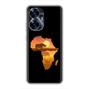 Летний Чехол на Realme C55 (Карта)