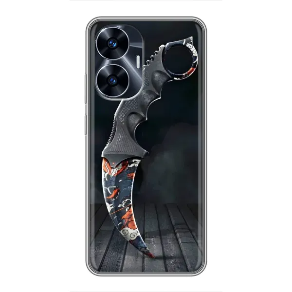 Чехол с рисунком «Кинжал КС ГО» для Realme C55 Чехол с рисунком «Кинжал КС ГО» для Realme C55