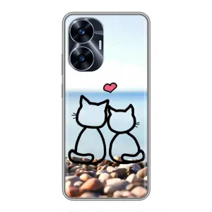Силиконовые Чехлы Любимому человеку для Realme C55 (Котейки)
