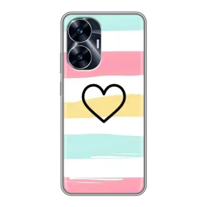 Чехлы с тематикой "Маленькие Сердечки" на Realme C55 (Красивое сердечко)