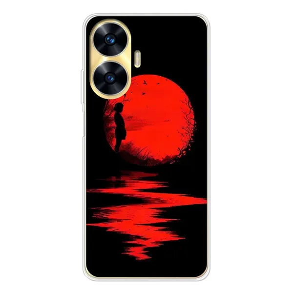 Чехол с рисунком «Красный Закат» для Realme C55 Чехол с рисунком «Красный Закат» для Realme C55