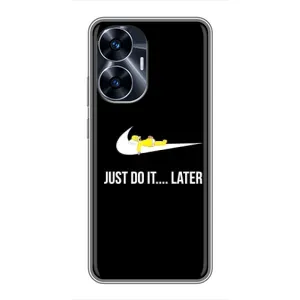 Силіконовый Чохол на Realme C55 з картинкою НАЙК (Later)