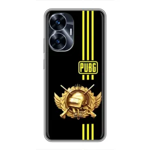 Чехол (TPU) с картинкой "Лого Пабг" на Реалми с55 (Лого PUPG)