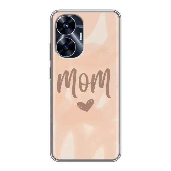 Чехол с рисунком «Love mom» для Realme C55 Чехол с рисунком «Love mom» для Realme C55