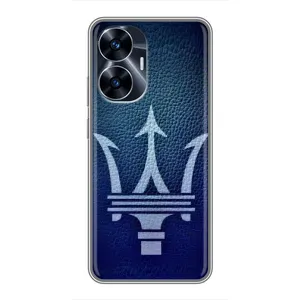 Чехлы с тематикой "Крутые машины" на Realme C55 (Лого Maserati)