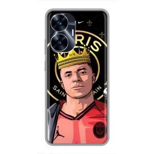 Чохол (TPU) з Футболістом на Realme C55 (Mbappe King)