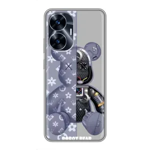 Силіконовий чохол для Realme C55 (Ведмідь Louis Vuitton)