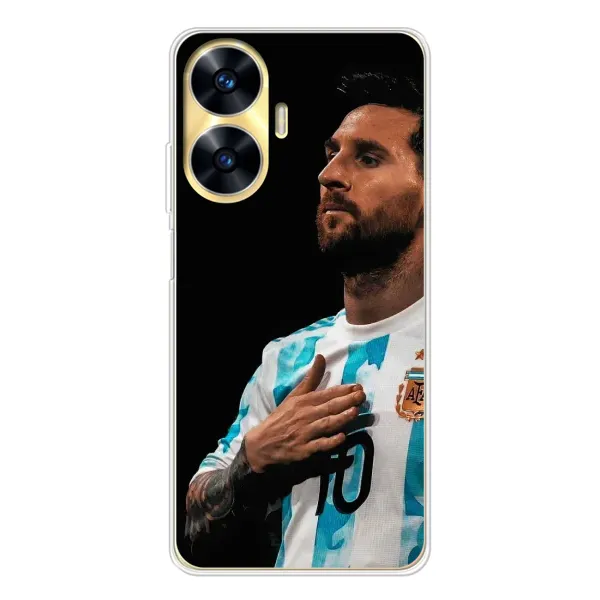 Чехол с рисунком «Месси Капитан» для Realme C55