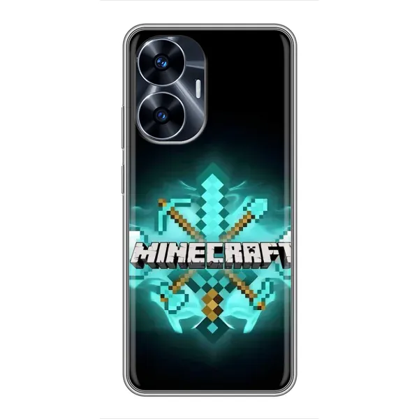 Чехол с рисунком «MineCraft 2» для Realme C55