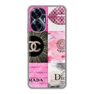 Чехол (Dior, Prada, YSL, Chanel) для Realme C55 (Модница)