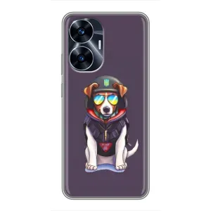 Чехол с принтом Собаки Патрон для Realme C55 (Модный Патрон)