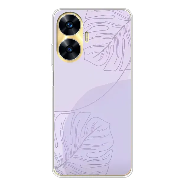 Чехол с рисунком «Монстера фиолетовая» для Realme C55 Чехол с рисунком «Монстера фиолетовая» для Realme C55