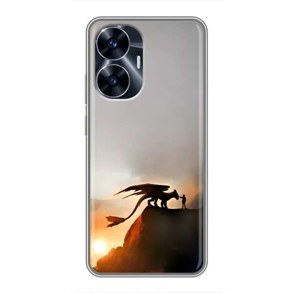 Чехол с рисунком «Мультиик Беззубик» для Realme C55 Чехол с рисунком «Мультиик Беззубик» для Realme C55