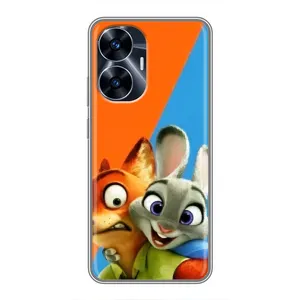 Чохли ЗООТРОПОЛІС для Realme C55 (Нік і Хопс)