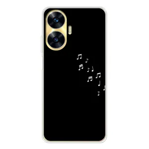 Чехол с рисунком «Ноты» для Realme C55
