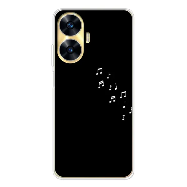 Чехол с рисунком «Ноты» для Realme C55 Чехол с рисунком «Ноты» для Realme C55