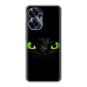 Чехол дракон Беззубик для Realme C55 (Глаза Беззубика)
