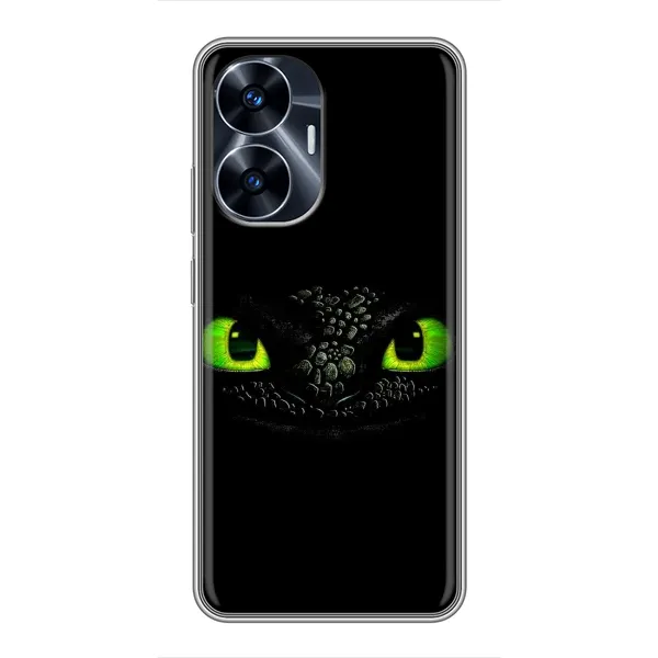 Чехол с рисунком «Глаза Беззубика» для Realme C55 Чехол с рисунком «Глаза Беззубика» для Realme C55