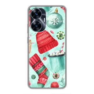 Чохол Санта Клаус для Realme C55 (Одяг)