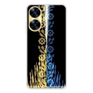 Силиконовый Чехол на Realme C55 (Патриотическая вышиванка)