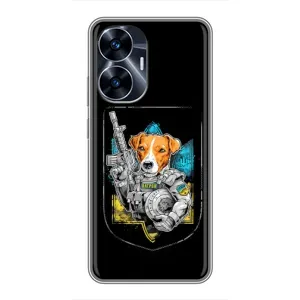 Чехол с принтом для Realme C55