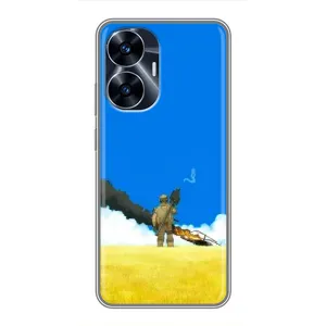 Чехлы на военную тематику для Realme C55 (Попадание)
