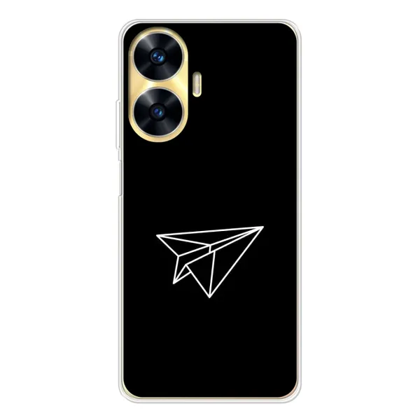 Чехол с рисунком «Самолетик» для Realme C55 Чехол с рисунком «Самолетик» для Realme C55