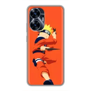 Чохли з принтом НАРУТО на Realme C55 (Силует Наруто)