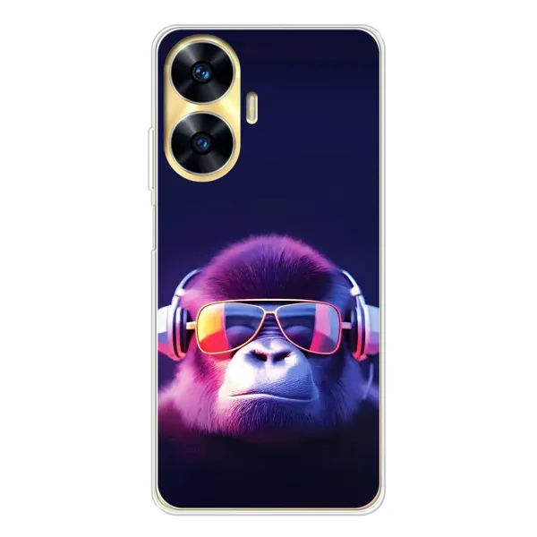 Чехол с рисунком «Стильная обезьяна» для Realme C55 Чехол с рисунком «Стильная обезьяна» для Realme C55